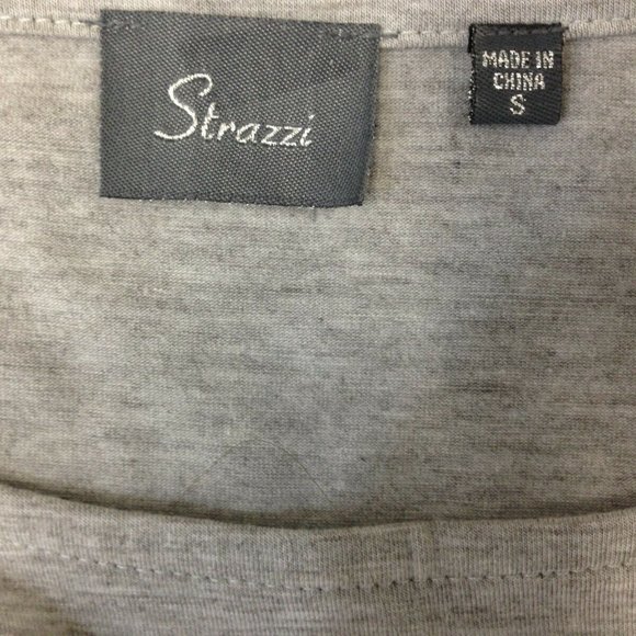 Strazzi Tank Top Women's Small Gray Sleeveless - Picture 6 of 8